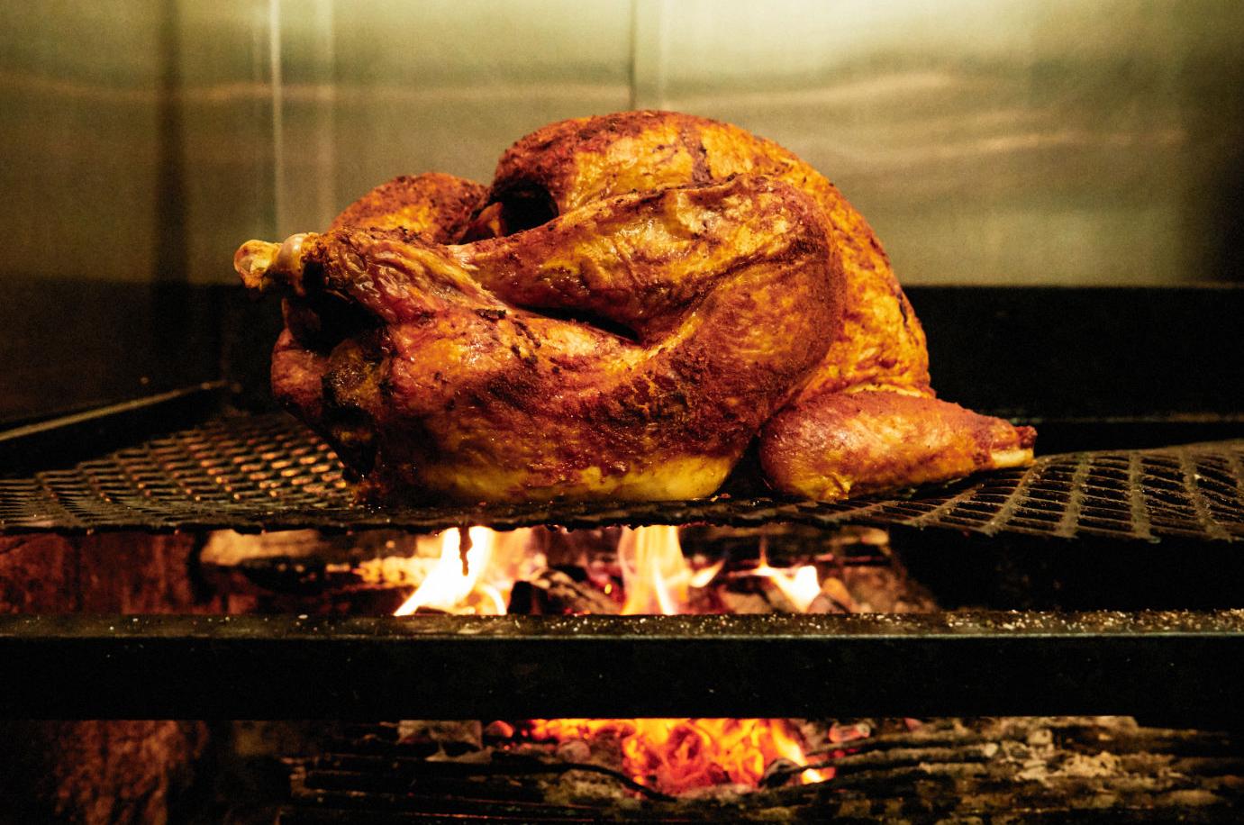 A turkey smoking at The War Mouth